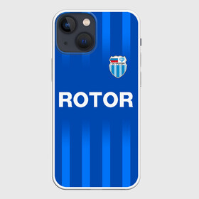 Чехол для iPhone 13 mini с принтом РОТОР Волгоград в Белгороде,  |  | fc | football club | rotor | rotor volgograd | sport | vlg | volgograd | волгоград | ротор | ротор волгоград | униформа | фирменые цвета | фк | форма | футбольная | футбольная форма ротор