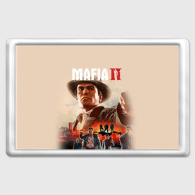 Магнит 45*70 с принтом Mafia II в Белгороде, Пластик | Размер: 78*52 мм; Размер печати: 70*45 | definitive edition | mafia | mafia ii | вито скалетта | генри томасино | джо барбаро | лео галанте | мафия | мафия 2 | томас анджело | франческа | фрэнк винчи | эдди скарпа