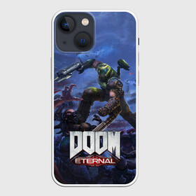 Чехол для iPhone 13 mini с принтом Doom Eternal The Ancient Gods в Белгороде,  |  | demon | dlc | doom | doom slayer | doomguy | eternal | games | the ancient gods | демон | древние боги | дум | игры | палач рока