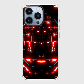 Чехол для iPhone 13 Pro с принтом Neon Lights в Белгороде,  |  | Тематика изображения на принте: blue | cyberpunk2077 | girl | neon | неон | неоновая