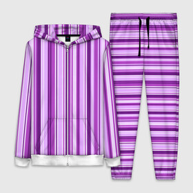 Женский костюм 3D с принтом Фиолетово чёрные полосы в Белгороде,  |  | вертикальные полосы | вертикальный рисунок | линии | полосы | розовый | светлый | темный | фиолетовый | черный