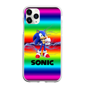 Чехол для iPhone 11 Pro Max матовый с принтом SONIC RAINBOW в Белгороде, Силикон |  | hedgehog | metal sonic | silver | silver the hedgehog | sonic | sonic boom | sonic the hedgehog | ёж сонник | игры | соник | фильмы