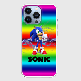 Чехол для iPhone 13 Pro с принтом SONIC RAINBOW в Белгороде,  |  | hedgehog | metal sonic | silver | silver the hedgehog | sonic | sonic boom | sonic the hedgehog | ёж сонник | игры | соник | фильмы