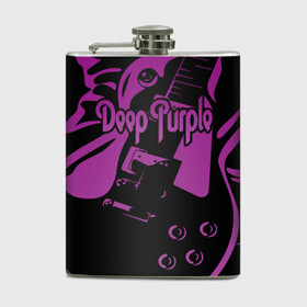 Фляга с принтом Deep Purple в Белгороде, металлический корпус | емкость 0,22 л, размер 125 х 94 мм. Виниловая наклейка запечатывается полностью | Тематика изображения на принте: deep purple | whoosh | дэвид ковердейл | иэн гиллан | метал | ричи блэкмор | роджер гловер | рок | свист | хард | хэви
