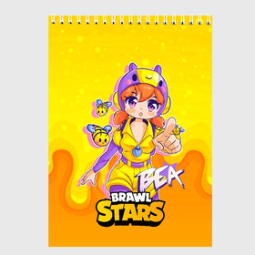 Скетчбук с принтом Bea Brawl stars Беа anime в Белгороде, 100% бумага
 | 48 листов, плотность листов — 100 г/м2, плотность картонной обложки — 250 г/м2. Листы скреплены сверху удобной пружинной спиралью | Тематика изображения на принте: bea | brawl | brawl stars | brawlstars | brawl_stars | jessie | беа | биа | бравл | бравлстарс | пчела | пчелка