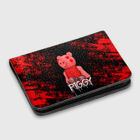 Картхолдер с принтом с принтом ROBLOX PIGGY - СВИНКА ПИГГИ в Белгороде, натуральная матовая кожа | размер 7,3 х 10 см; кардхолдер имеет 4 кармана для карт; | Тематика изображения на принте: pig | piggy | roblox | игра | компьютерная игра | логотип | онлайн | онлайн игра | пигги | поросенок | роблакс | роблокс | свинка | свинья