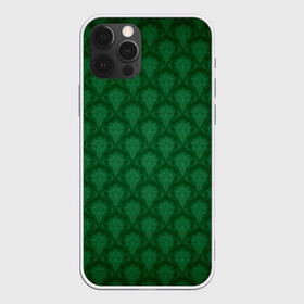 Чехол для iPhone 12 Pro с принтом Готические зелёные цветы в Белгороде, силикон | область печати: задняя сторона чехла, без боковых панелей | готика | зеленый | светлый | темный | цветы