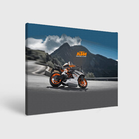 Холст прямоугольный с принтом KTM Racing team в Белгороде, 100% ПВХ |  | clouds | ktm | motorcycle | mountains | nature | racer | racing | route | sky | team | гонщик | горы | мотоцикл | небо | облака | природа | трасса