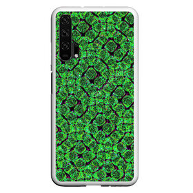 Чехол для Samsung S10E с принтом Зелёная спираль в Белгороде, Силикон | Область печати: задняя сторона чехла, без боковых панелей | зелёный | рисунок | спираль | тёмный