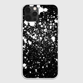 Чехол для iPhone 12 Pro Max с принтом Белая краска в Белгороде, Силикон |  | casual | pattern | snow | winter | акварельные | брызги | зима | краски | круги | крутые | мазки | маляр | модные | мужские | ночь | паттерн | популярные | пятна | пятнистый | снег | снегопад | снежинки | текстура