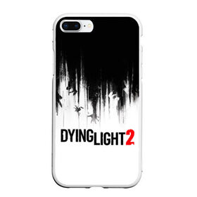 Чехол для iPhone 7Plus/8 Plus матовый с принтом Dying Light 2 в Белгороде, Силикон | Область печати: задняя сторона чехла, без боковых панелей | 2 | 2021 | dying light | light | logo | techland | игра | красный | кровь | лого | логотип