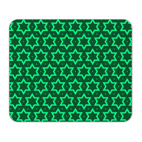 Коврик для мышки прямоугольный с принтом Звезда Давида в Белгороде, натуральный каучук | размер 230 х 185 мм; запечатка лицевой стороны | вертикальный рисунок | звезда | звезда давида | звёзды | звезды давида | зеленый | зеленый узор | светлый | тёмный | узор