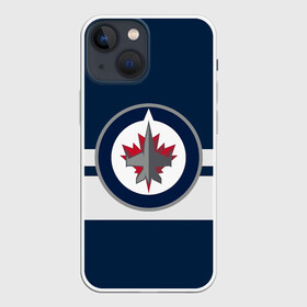 Чехол для iPhone 13 mini с принтом ВИННИПЕГ ДЖЕТС НХЛ в Белгороде,  |  | Тематика изображения на принте: jets | logo | nhl | sport | usa | winnipeg | виннипег | джетс | логотип | нхл | спорт | сша | хоккей | шайбу