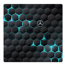 Магнитный плакат 3Х3 с принтом Mercedes-Benz в Белгороде, Полимерный материал с магнитным слоем | 9 деталей размером 9*9 см | Тематика изображения на принте: cell | germany | mercedes benz | pattern | prestige | германия | мерседес | престиж | соты | узор