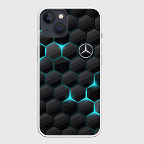 Чехол для iPhone 13 с принтом Mercedes Benz в Белгороде,  |  | cell | germany | mercedes benz | pattern | prestige | германия | мерседес | престиж | соты | узор