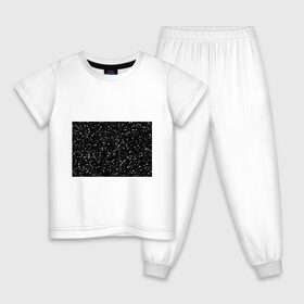 Детская пижама хлопок с принтом Seven в Белгороде, 100% хлопок |  брюки и футболка прямого кроя, без карманов, на брюках мягкая резинка на поясе и по низу штанин
 | black | seven | снег | футболка с цифрой 7 | цифра 7 | черная футболка в белую точку | черная футболка с цифрой 7