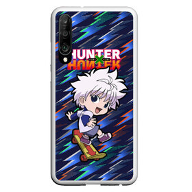 Чехол для Honor P30 с принтом Киллуа Hunter x Hunter в Белгороде, Силикон | Область печати: задняя сторона чехла, без боковых панелей | anime | hunter | hunter x hunter | killua | zoldyck | аниме | зодиак | охотник | охотники