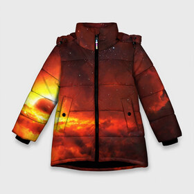 Зимняя куртка для девочек 3D с принтом Марс (S) в Белгороде, ткань верха — 100% полиэстер; подклад — 100% полиэстер, утеплитель — 100% полиэстер. | длина ниже бедра, удлиненная спинка, воротник стойка и отстегивающийся капюшон. Есть боковые карманы с листочкой на кнопках, утяжки по низу изделия и внутренний карман на молнии. 

Предусмотрены светоотражающий принт на спинке, радужный светоотражающий элемент на пуллере молнии и на резинке для утяжки. | Тематика изображения на принте: galaxy | nasa | nebula | space | star | абстракция | вселенная | галактика | звезда | звезды | космический | наса | планеты