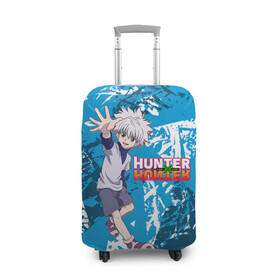 Чехол для чемодана 3D с принтом Киллуа Hunter x Hunter в Белгороде, 86% полиэфир, 14% спандекс | двустороннее нанесение принта, прорези для ручек и колес | anime | hunter | hunter x hunter | killua | zoldyck | аниме | зодиак | охотник | охотники
