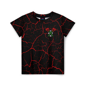 Детская футболка 3D с принтом PAYTON MOORMIER / ПЕЙТОН в Белгороде, 100% гипоаллергенный полиэфир | прямой крой, круглый вырез горловины, длина до линии бедер, чуть спущенное плечо, ткань немного тянется | Тематика изображения на принте: blogger | logo | moormier | payton | pytn | rose | roses | symbol | tik | tiktok | tok | блогер | лого | логотип | логотипы | моормиер | мурмиер | пайтон | пейтон | пэйтон | роза | розы | символ | символы | тик | тикток | ток