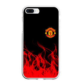 Чехол для iPhone 7Plus/8 Plus матовый с принтом MANCHESTER UNITED в Белгороде, Силикон | Область печати: задняя сторона чехла, без боковых панелей | fc | football | football club | manchester united | sport | английский профессиональный футбольный клуб | манчестер юнайтед | спорт | уефа | униформа | фирменные цвета | фк | футбол | футбольный клуб