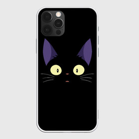 Чехол для iPhone 12 Pro Max с принтом Дзи-Дзи в Белгороде, Силикон |  | cat | delivery | ji | jiji | kikis | service | totoro | ведьмина | дзи | дзидзи | доставки | кики | кот | котенок | котик | кэт | миядзаки | служба | тоторо | хаяо | черный