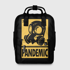 Женский рюкзак 3D с принтом Pandemic в Белгороде, 100% полиэстер | лямки с регулируемой длиной, сверху ручки, чтобы рюкзак нести как сумку. Основное отделение закрывается на молнию, как и внешний карман. Внутри два дополнительных кармана, один из которых закрывается на молнию. По бокам два дополнительных кармашка, куда поместится маленькая бутылочка
 | 2020 | coronavirus | covid19 | cowid | epidemic | fallout | half | life | pandemic | survival | ultimate | virus | вирус | выживание | игра | катастрофа | киберпанк | кови | ковид | коронавирус | лайф | пандемия | ситуация | сталкер | фалаут | халф