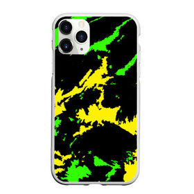 Чехол для iPhone 11 Pro Max матовый с принтом Желто-зеленый в Белгороде, Силикон |  | casual | neon | pattern | абстрактный | брызги | граффити | грязь | зелень | камуфляж | кислотный | краска | красочный | мазки | маскировка | милитари | неоновый | отпечаток | пятна | пятнистый | разноцветный