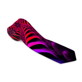 Галстук 3D с принтом Спираль в Белгороде, 100% полиэстер | Длина 148 см; Плотность 150-180 г/м2 | Тематика изображения на принте: красный | розовый | синий | спираль | тёмный | туннель | фиолетовый | черный