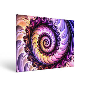 Холст прямоугольный с принтом Спираль улитки в Белгороде, 100% ПВХ |  | Тематика изображения на принте: волна | волны | желтый | раковина улитки | розовый | синий | спираль | улитка | фиолетовый