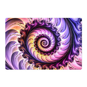 Магнитный плакат 3Х2 с принтом Спираль улитки в Белгороде, Полимерный материал с магнитным слоем | 6 деталей размером 9*9 см | Тематика изображения на принте: волна | волны | желтый | раковина улитки | розовый | синий | спираль | улитка | фиолетовый