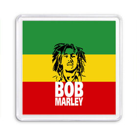 Магнит 55*55 с принтом Bob Marley в Белгороде, Пластик | Размер: 65*65 мм; Размер печати: 55*55 мм | Тематика изображения на принте: bob | bob marley | движение | музыка | рэгги | свобода | стиль | счастье | ямайка