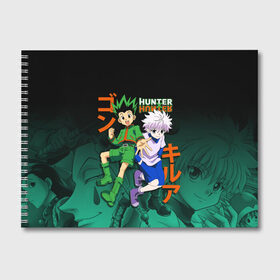 Альбом для рисования с принтом Hunter x Hunter в Белгороде, 100% бумага
 | матовая бумага, плотность 200 мг. | Тематика изображения на принте: anime | hunter x hunter | аниме | гон фрикс | манга | охотник х охотник | хантер хантер | хантеры