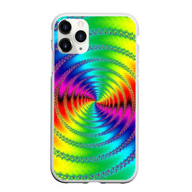 Чехол для iPhone 11 Pro матовый с принтом Цветной гипноз в Белгороде, Силикон |  | насыщенные цвета | радуга | спираль | цвет | цвета | яркие цвета | ярко