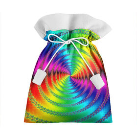 Подарочный 3D мешок с принтом Цветной гипноз в Белгороде, 100% полиэстер | Размер: 29*39 см | насыщенные цвета | радуга | спираль | цвет | цвета | яркие цвета | ярко