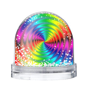 Снежный шар с принтом Цветной гипноз в Белгороде, Пластик | Изображение внутри шара печатается на глянцевой фотобумаге с двух сторон | насыщенные цвета | радуга | спираль | цвет | цвета | яркие цвета | ярко