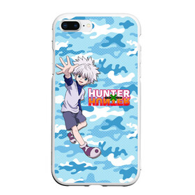 Чехол для iPhone 7Plus/8 Plus матовый с принтом Киллуа Hunter x Hunter в Белгороде, Силикон | Область печати: задняя сторона чехла, без боковых панелей | Тематика изображения на принте: anime | hunter | hunter x hunter | killua | zoldyck | аниме | зодиак | охотник | охотники