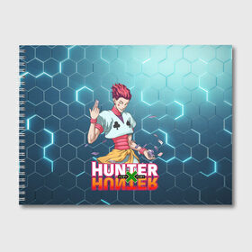 Альбом для рисования с принтом Хисока Hunter x Hunter в Белгороде, 100% бумага
 | матовая бумага, плотность 200 мг. | anime | hunter | hunter x hunter | zoldyck | аниме | зодиак | охотник | охотники | хисока