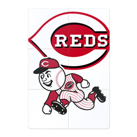 Магнитный плакат 2Х3 с принтом Cincinnati reds в Белгороде, Полимерный материал с магнитным слоем | 6 деталей размером 9*9 см | baseball | cincinnati | gamer | reds | sport | team | usa | бейсбол | игрок | спорт | сша | цинциннати