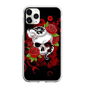 Чехол для iPhone 11 Pro Max матовый с принтом Череп и змея в Белгороде, Силикон |  | rose | skull | snake | змей | змея | розочки | розы | цветы | череп | черепок | черепушка