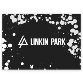 Поздравительная открытка с принтом LINKIN PARK / ЛИНКИН ПАРК в Белгороде, 100% бумага | плотность бумаги 280 г/м2, матовая, на обратной стороне линовка и место для марки
 | Тематика изображения на принте: linkin | linkinpark | logo | lp | music | park | rock | линкин | линкинпарк | лого | логотип | логотипы | лп | музыка | парк | рок | символ