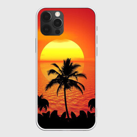 Чехол для iPhone 12 Pro Max с принтом Пальмы на фоне моря в Белгороде, Силикон |  | summer | восход | гаваи | гавайская | закат | лето | море | океан | отдых | отпуск | пальма | пальмы | солнце | туризм | туристическая