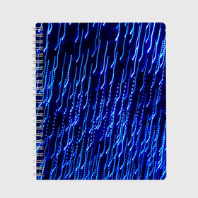 Тетрадь с принтом Neon rain в Белгороде, 100% бумага | 48 листов, плотность листов — 60 г/м2, плотность картонной обложки — 250 г/м2. Листы скреплены сбоку удобной пружинной спиралью. Уголки страниц и обложки скругленные. Цвет линий — светло-серый
 | 3301 | 4800 | dpi | neon | rain | дождь | неон