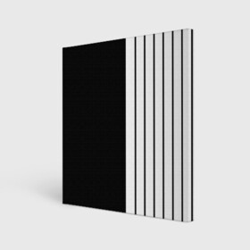 Холст квадратный с принтом Dark knite в Белгороде, 100% ПВХ |  | Тематика изображения на принте: artwork | dark knite | two face | линии | полоски