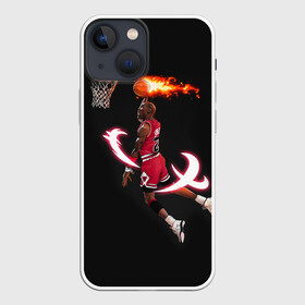 Чехол для iPhone 13 mini с принтом MICHAEL JORDAN в Белгороде,  |  | jordan | michael | michael jordan | nba | баскетбол | баскетболист | джордан | защитник | майкл | майкл джордан | нба