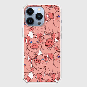 Чехол для iPhone 13 Pro с принтом Свиньи в Белгороде,  |  | винипух | еда | животноводство | животное | животные | звери | кабан | кобан | лёха | мясо | петачок | питочок | поросёнок | поросята | свинка | свиньи | свинья | стейк | ферма | юмор