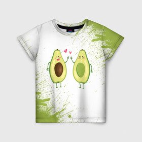 Детская футболка 3D с принтом Авокадо в Белгороде, 100% гипоаллергенный полиэфир | прямой крой, круглый вырез горловины, длина до линии бедер, чуть спущенное плечо, ткань немного тянется | Тематика изображения на принте: авокадо | веган | еда блогеров | мемы | минимализм | прикольные картинки | прикольные надписи | растение | смешное авокадо | фрукт
