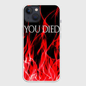 Чехол для iPhone 13 с принтом YOU DIED в Белгороде,  |  | dark souls | dark souls iii | дарк солс | дарк соулс | темные души | черные души