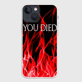 Чехол для iPhone 13 mini с принтом YOU DIED в Белгороде,  |  | dark souls | dark souls iii | дарк солс | дарк соулс | темные души | черные души