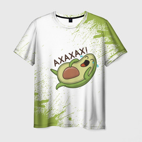 Мужская футболка 3D с принтом Авокадо в Белгороде, 100% полиэфир | прямой крой, круглый вырез горловины, длина до линии бедер | авокадо | веган | еда блогеров | мемы | минимализм | прикольные картинки | прикольные надписи | растение | смешное авокадо | фрукт